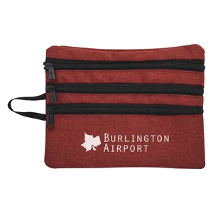 Heathered Tech Accessory Travel Bag view 5