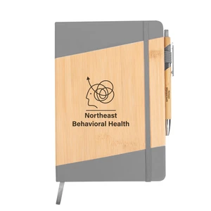 Bamboo Journal with Pen view 2