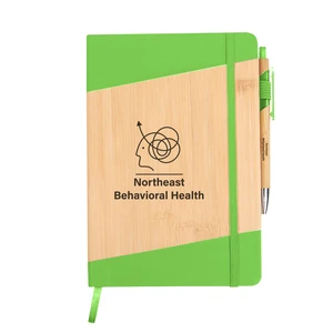 Bamboo Journal with Pen view 3