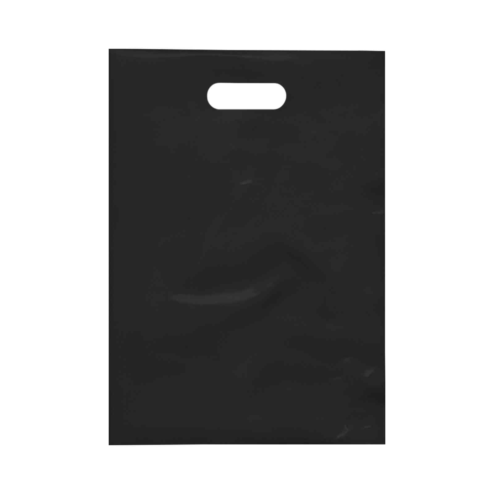 9.5 x 14 Inch Die Cut Frosted Brite Plastic Bags view 1