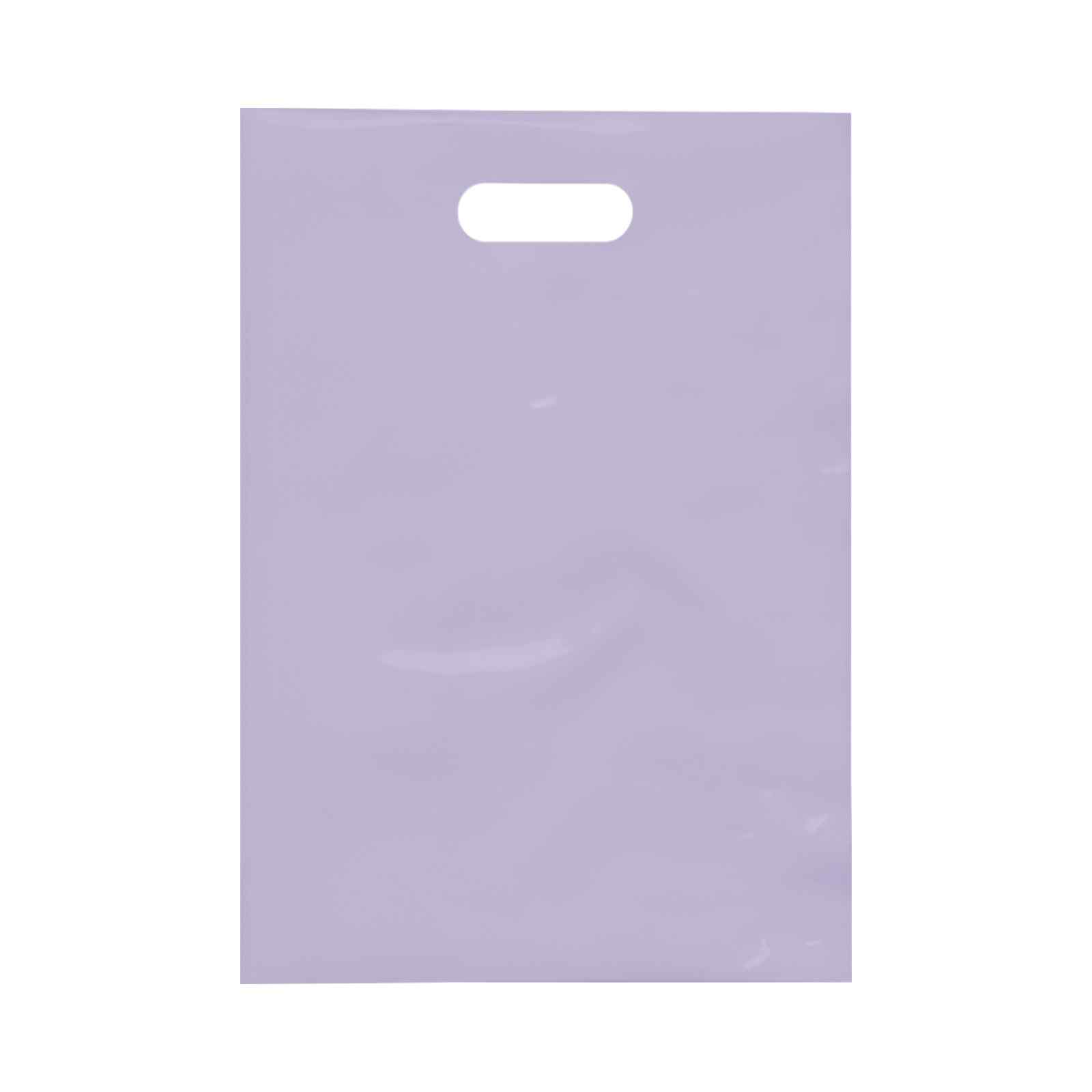 9.5 x 14 Inch Die Cut Frosted Brite Plastic Bags view 4