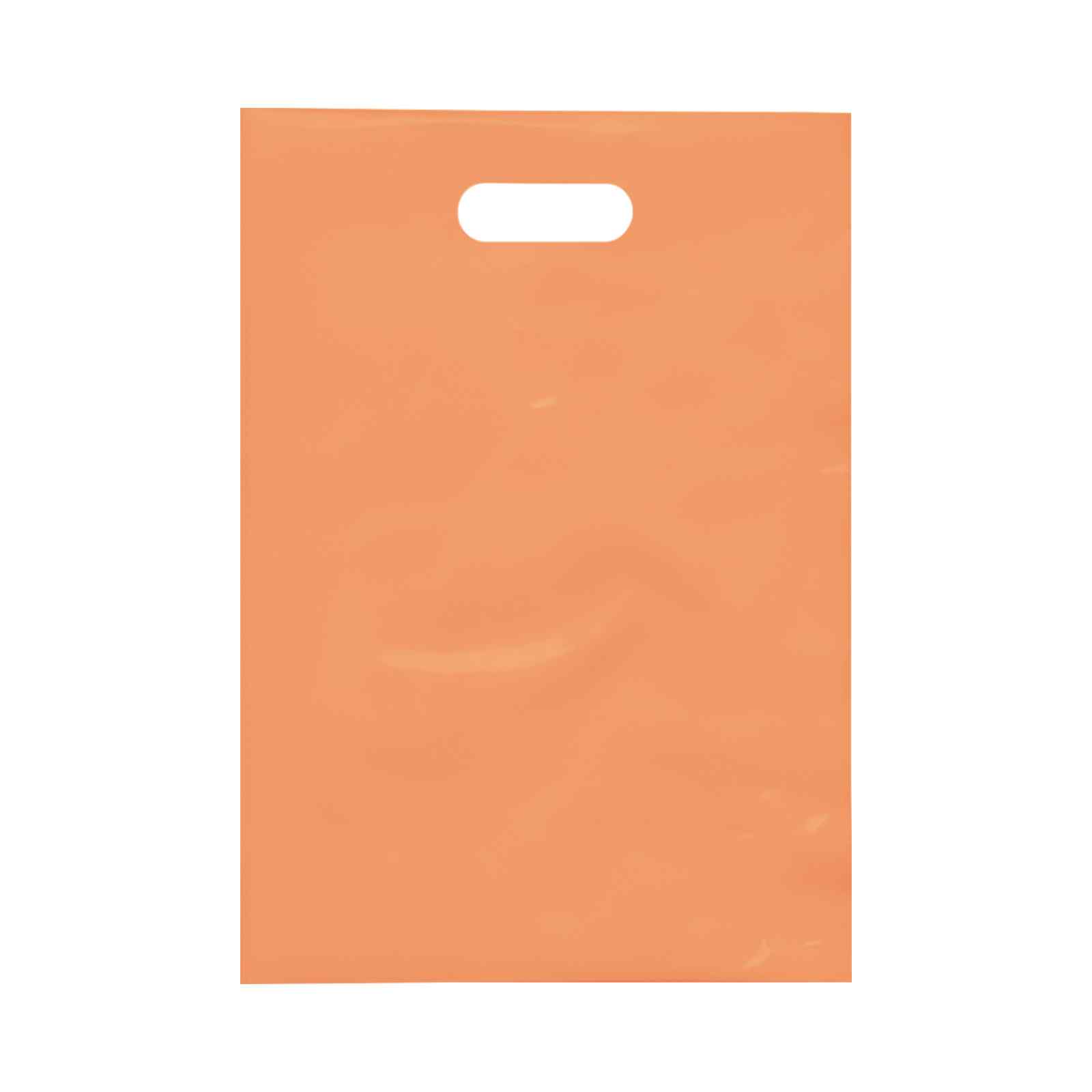9.5 x 14 Inch Die Cut Frosted Brite Plastic Bags view 6