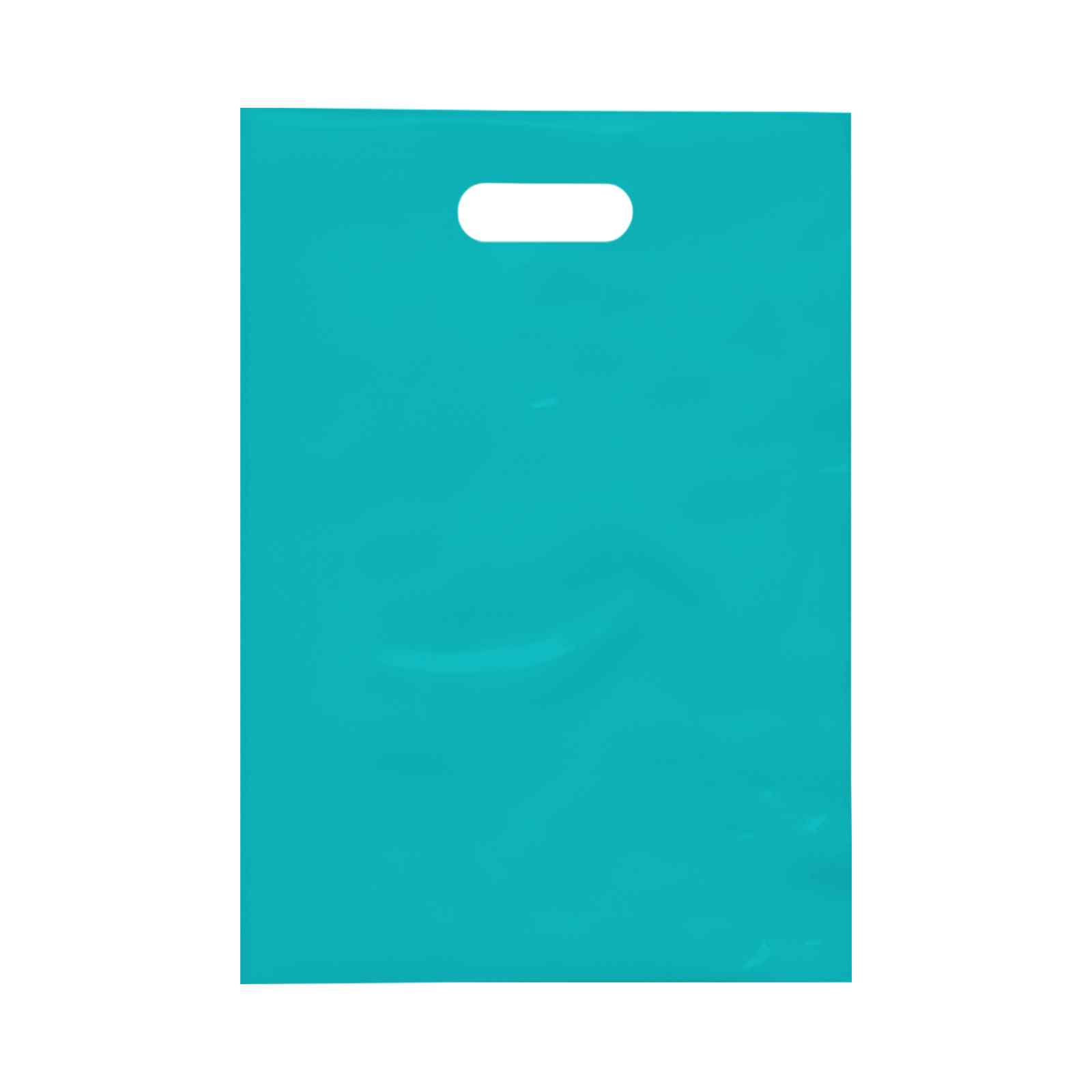 9.5 x 14 Inch Die Cut Frosted Brite Plastic Bags view 7