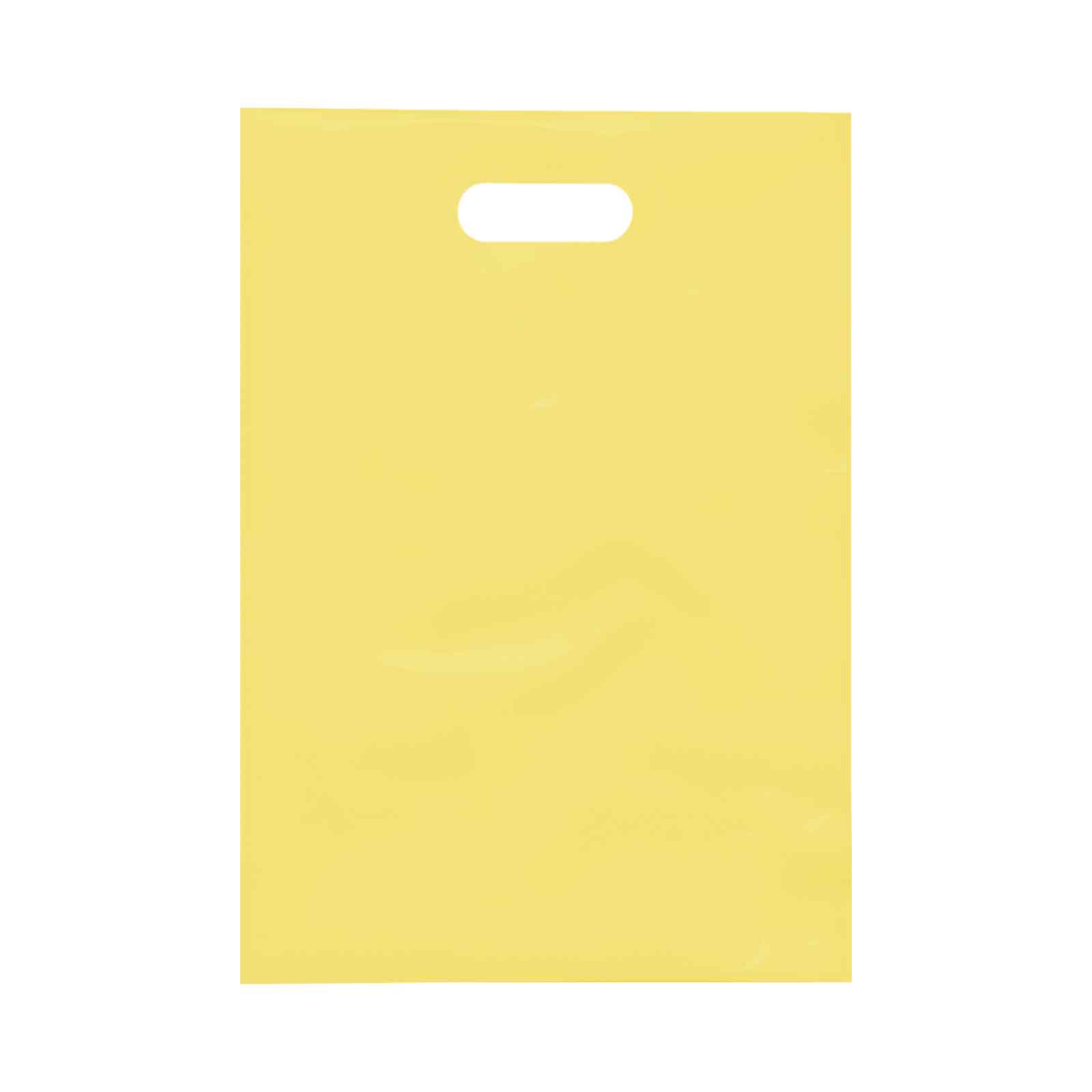 9.5 x 14 Inch Die Cut Frosted Brite Plastic Bags view 8