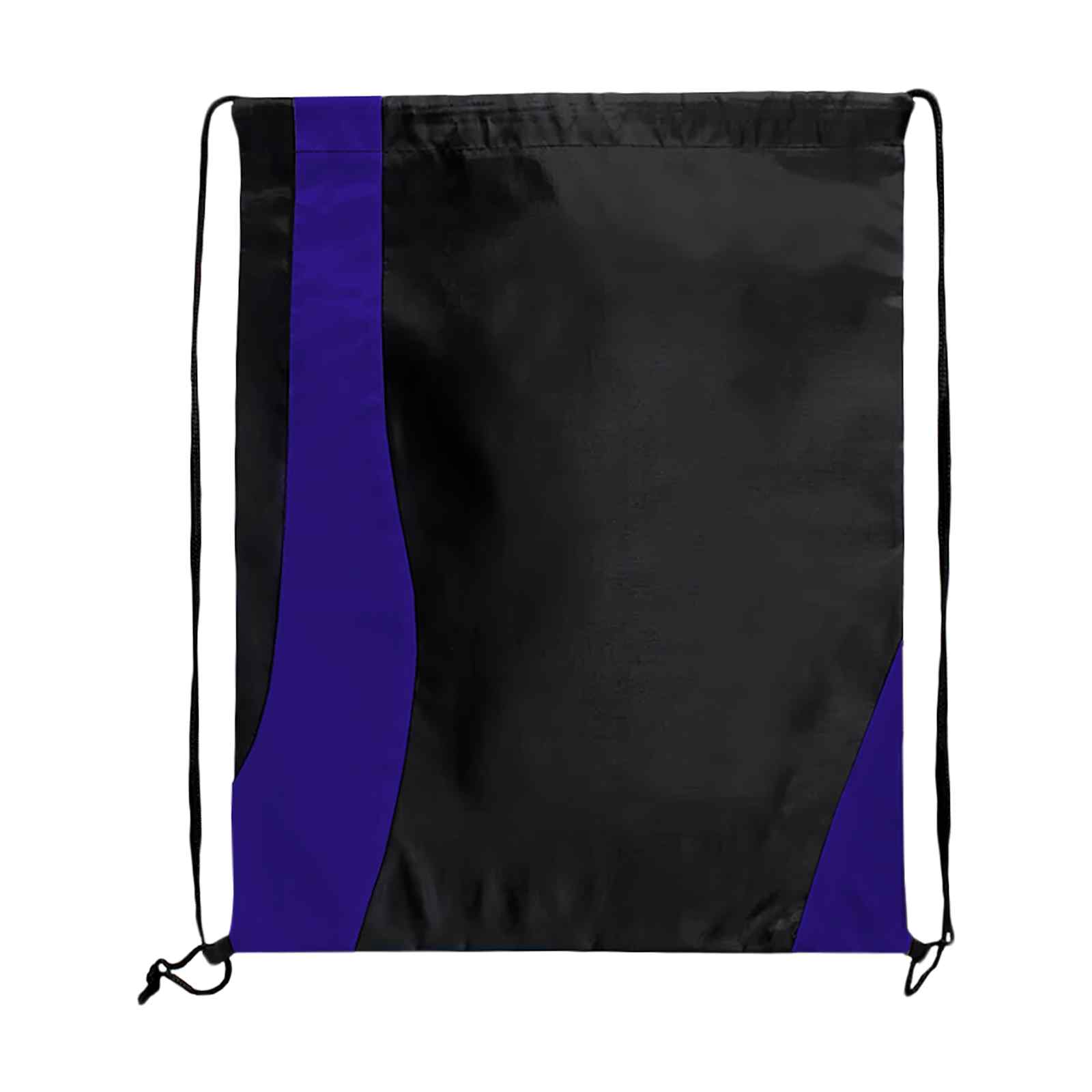 Two Tone Wavy Drawstring Tote Bags view 1