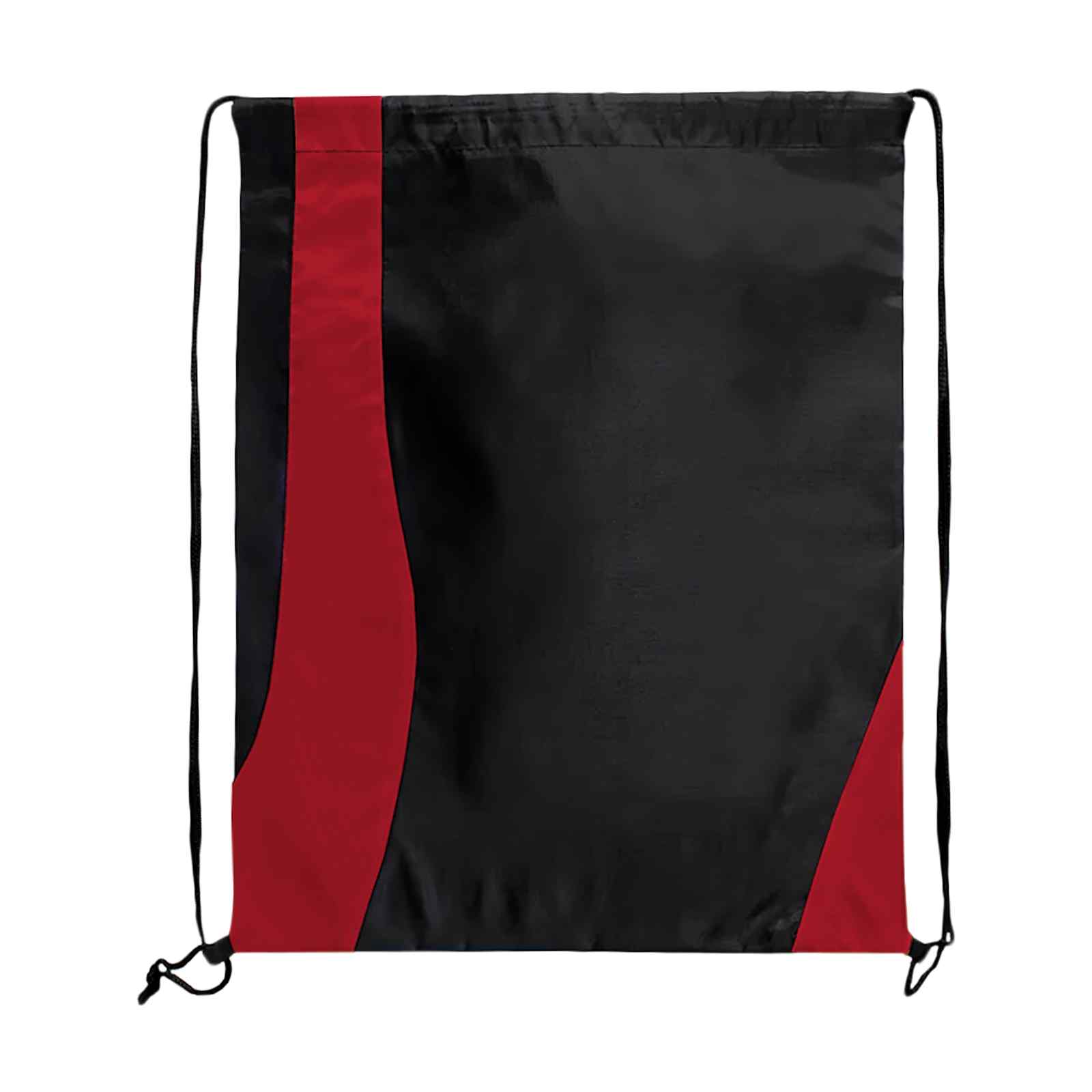Two Tone Wavy Drawstring Tote Bags view 5