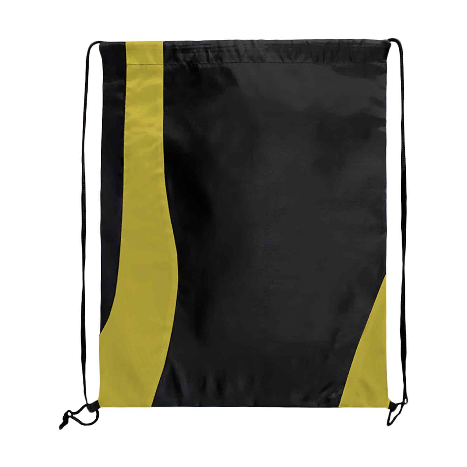 Two Tone Wavy Drawstring Tote Bags view 6
