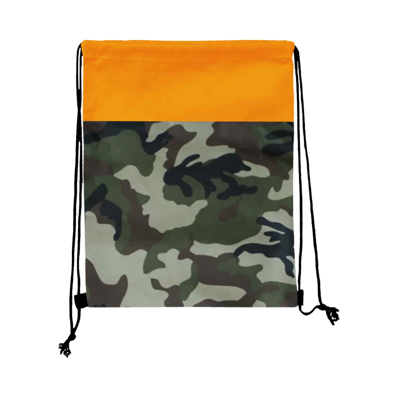 Colored Camo Drawstring Tote Bags view 4