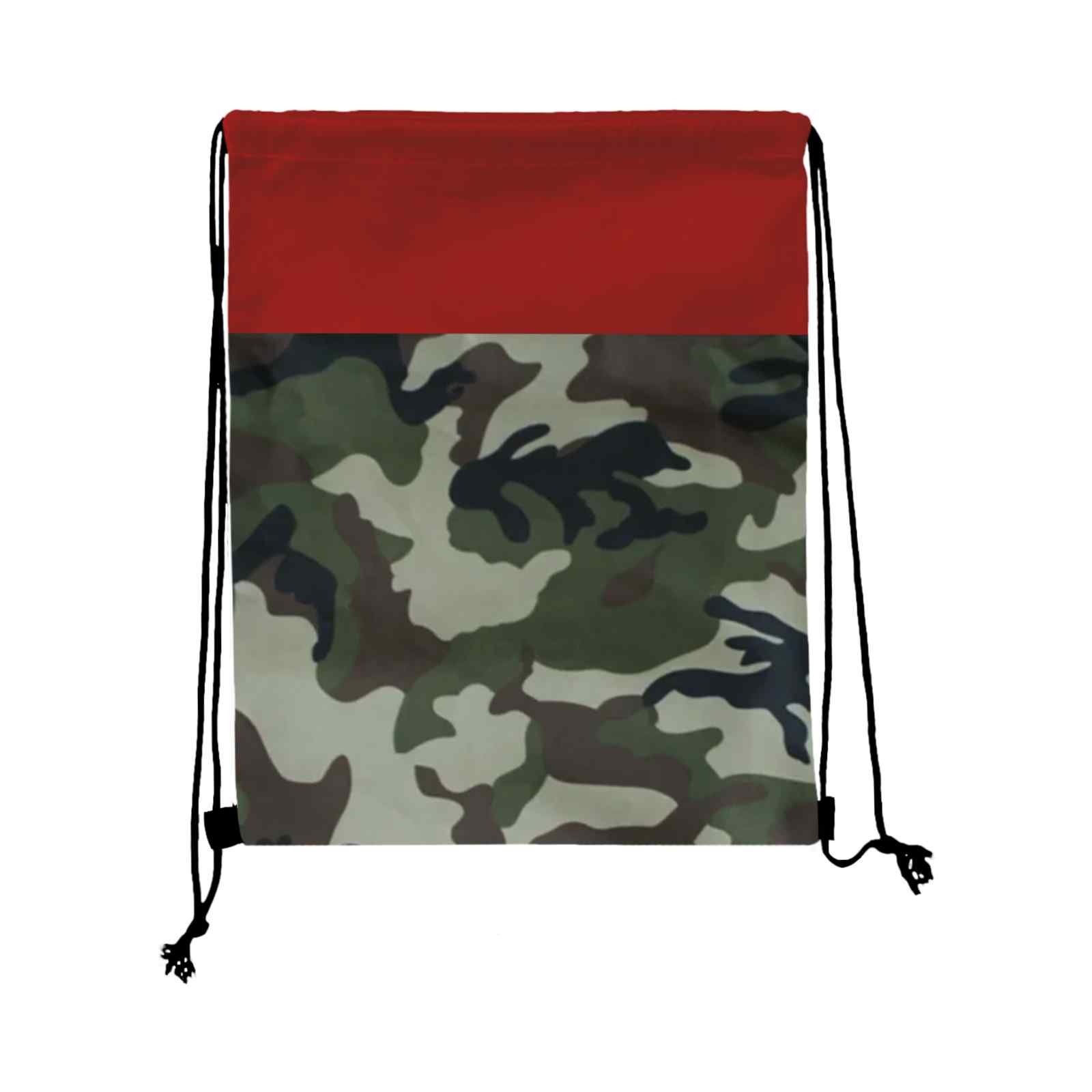 Colored Camo Drawstring Tote Bags view 6