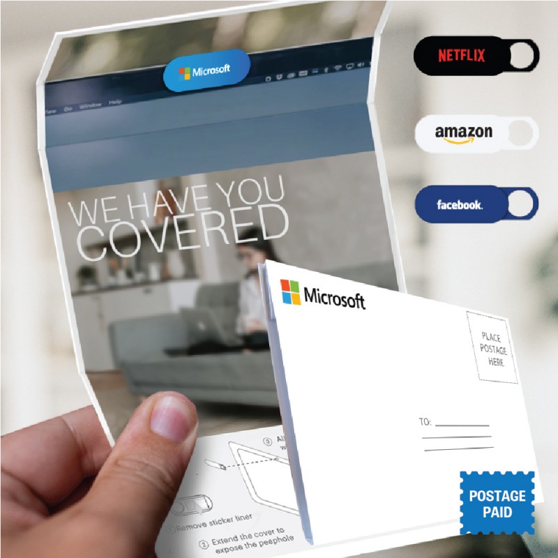 Custom Branded Greeting Card with Webcam Cover