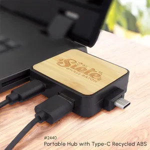 Portable Hub with Type-C Recycled ABS