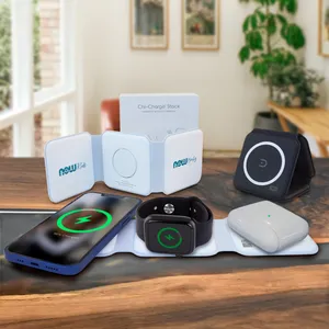 Chi-Charge Stack Foldable 3-IN-1 Fast Charge Mat for Apple and Android