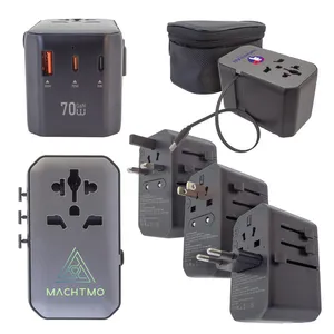 Universal Travel Adapter 70W with Retractable Cable