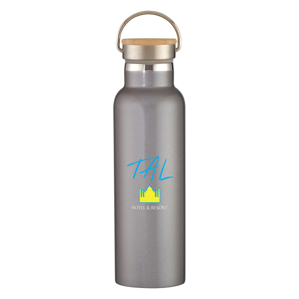 21 Oz. Tipton Stainless Steel Bottle With Bamboo Lid view 3