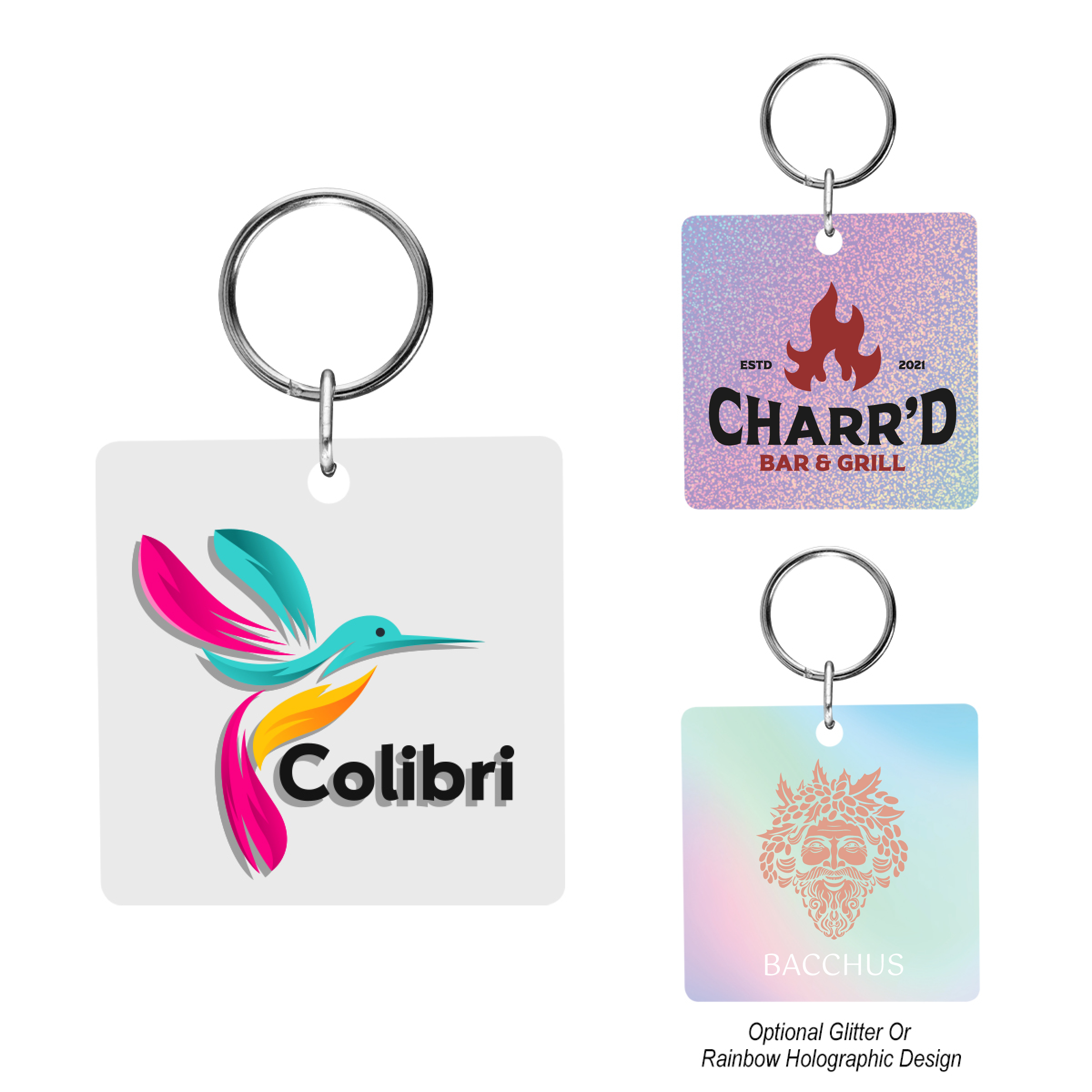 Acrylic Key Tag Square