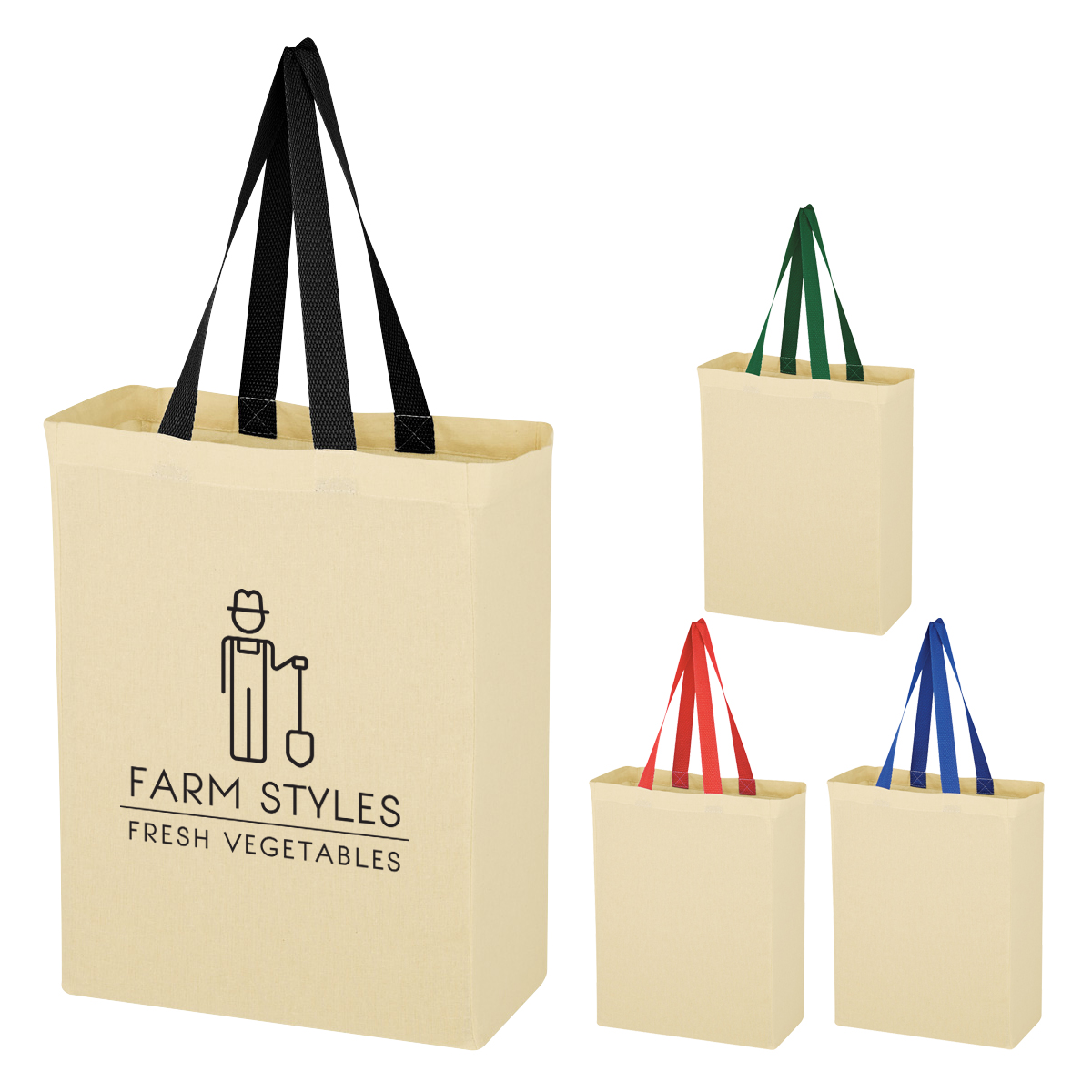 Natural 5 oz Cotton Canvas Tote Bag