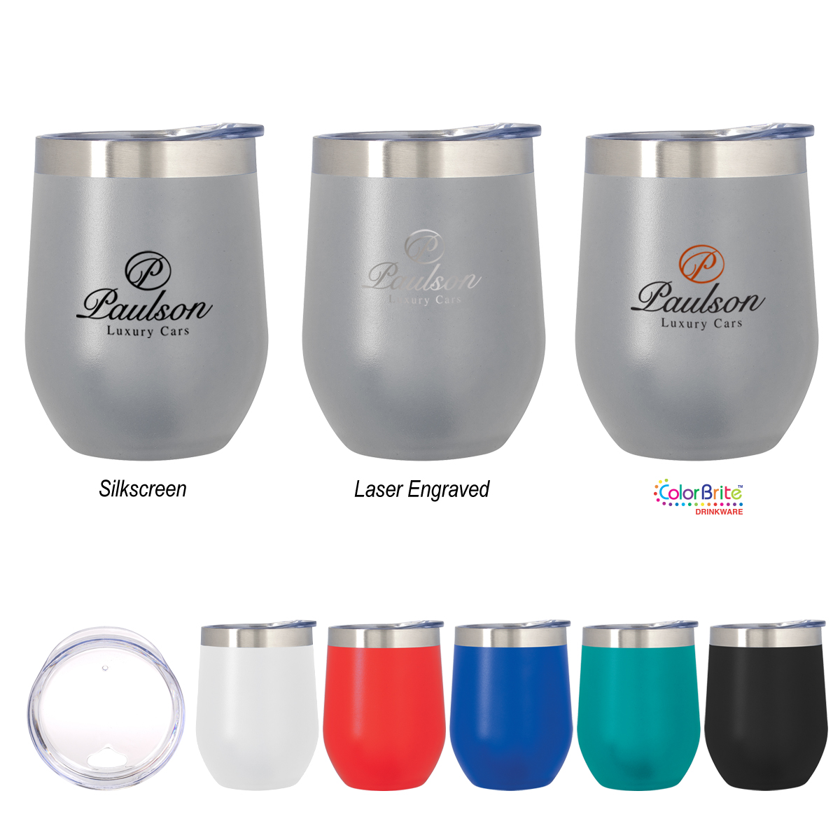 12 oz Vinay Stemless Wine Tumbler