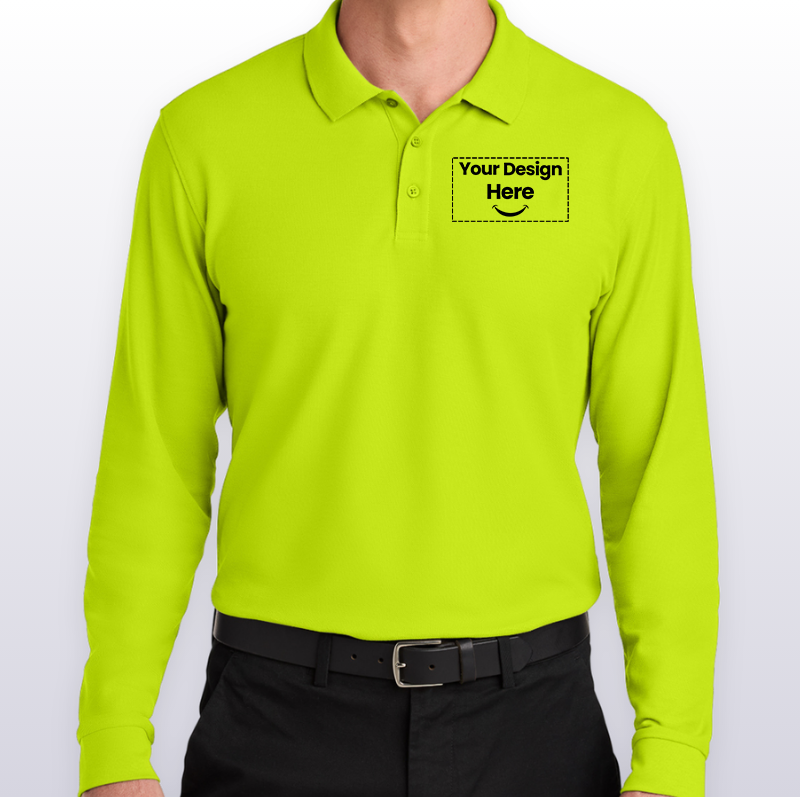 Port Authority Wearever Signature Pique Long Sleeve Polo K200LS