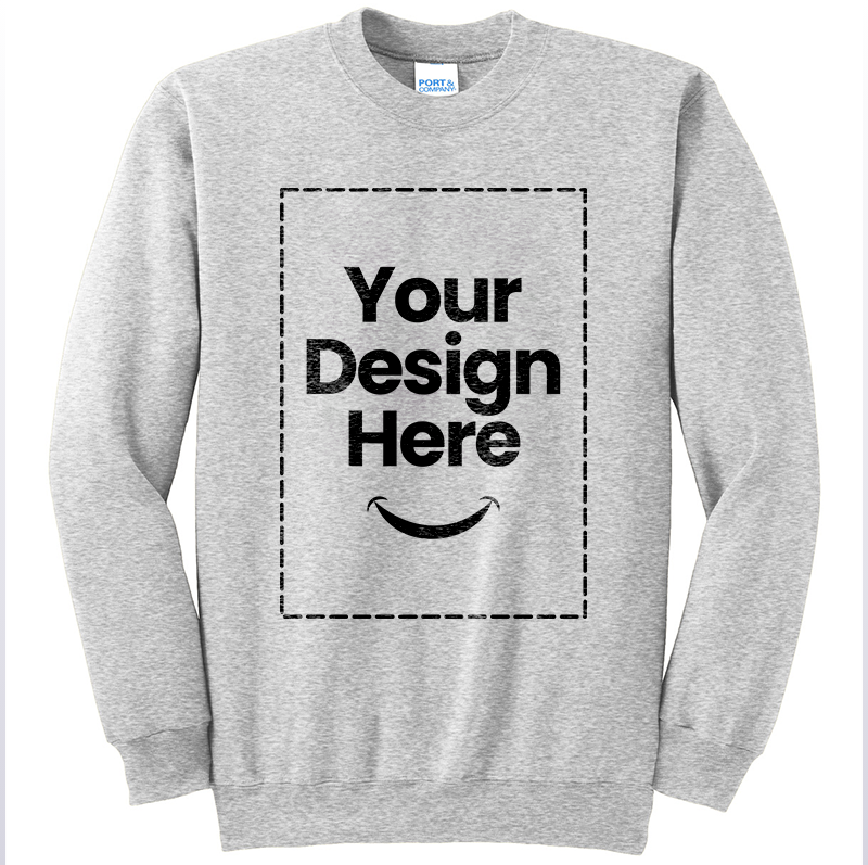 Port & Co Essential Fleece Crewneck Sweatshirt. PC90