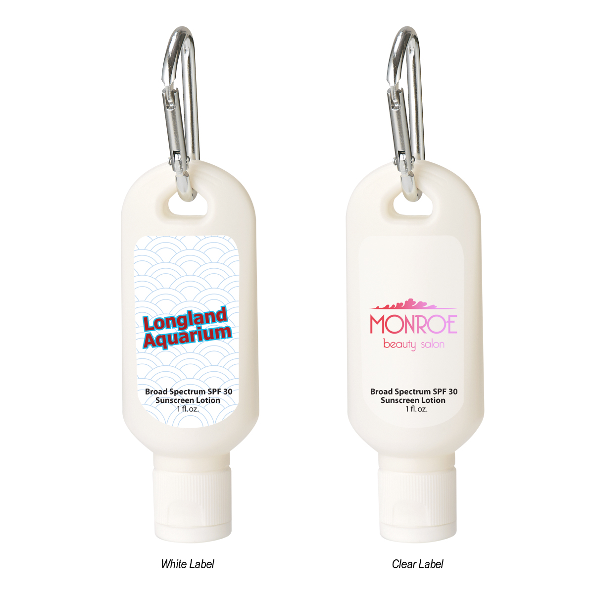 1 Oz. SPF 30 Sunscreen with Carabiner