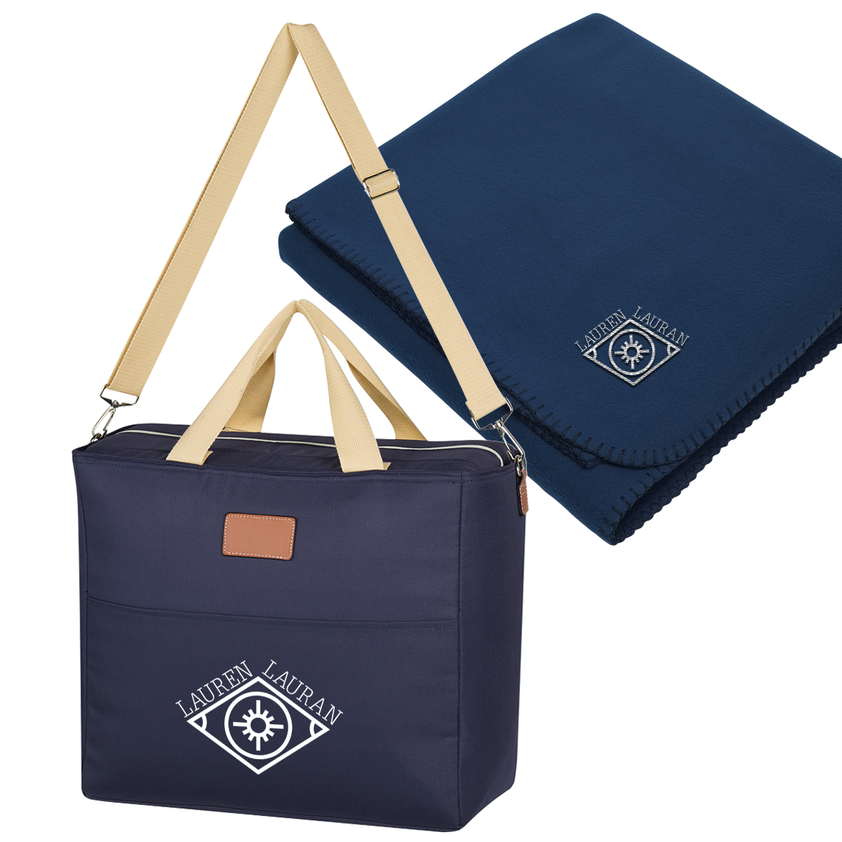 Hefty Cooler Bag with Fleece Blanket