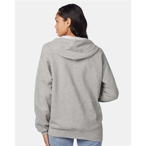 Unisex EcoSmart® Full-Zip Hooded Sweatshirt - P180 view 22