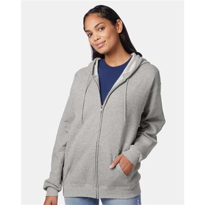 Unisex EcoSmart® Full-Zip Hooded Sweatshirt - P180 view 21