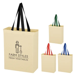 Natural 5 oz Cotton Canvas Tote Bag