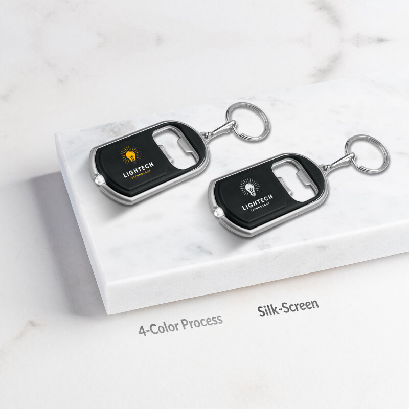 Bottle Opener Key Chain with LED Light