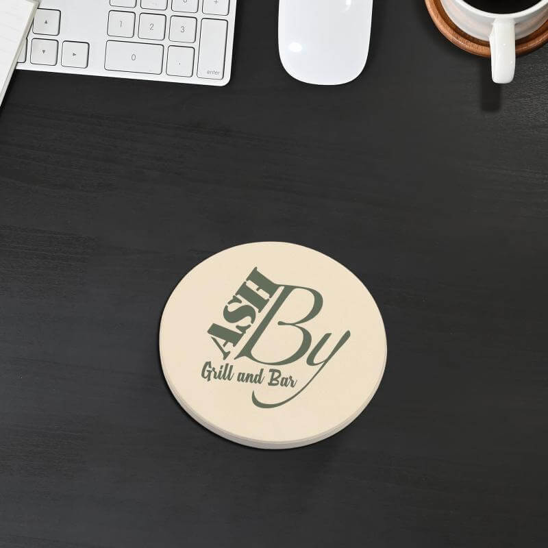 Round Absorbent Coaster