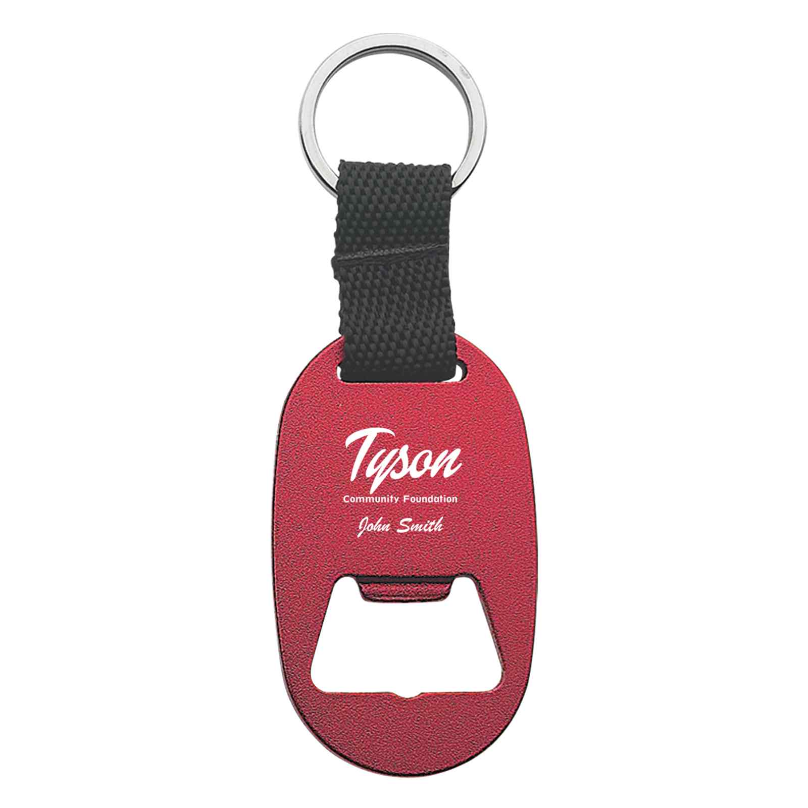 Metal Key Tag With Bottle Opener