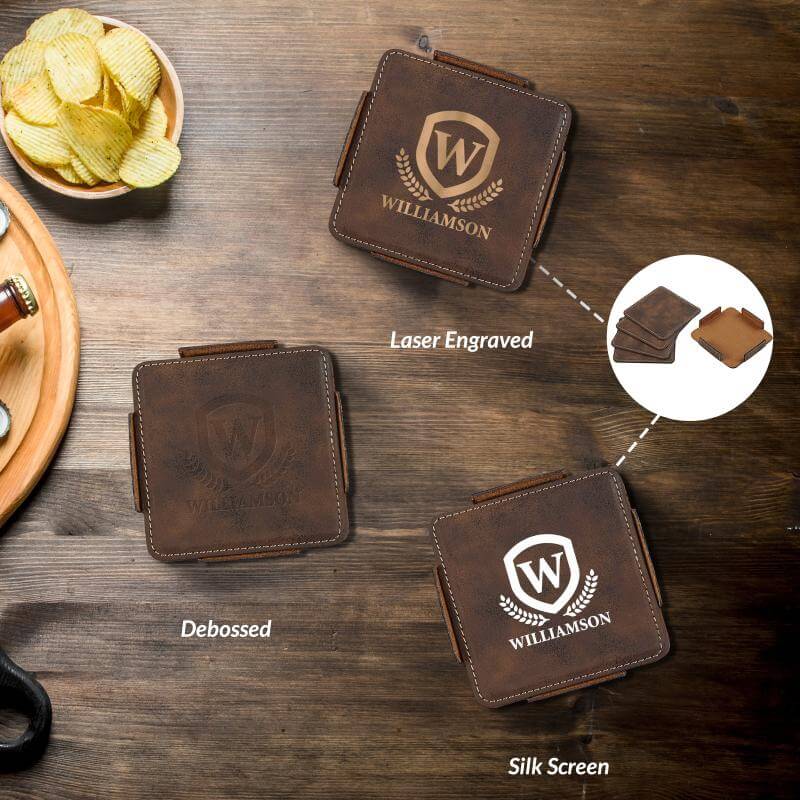 4-Piece Stitched Coaster Set