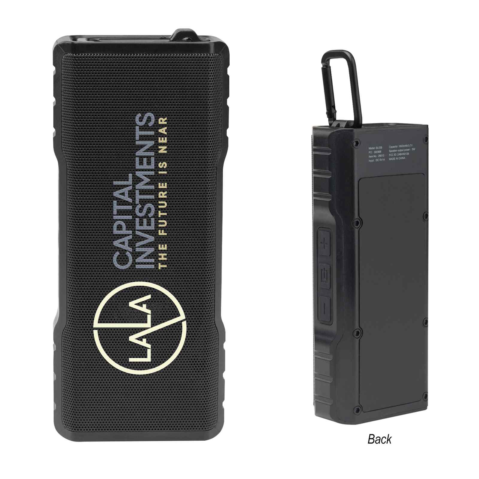 Magnetic Speaker With Carabiner