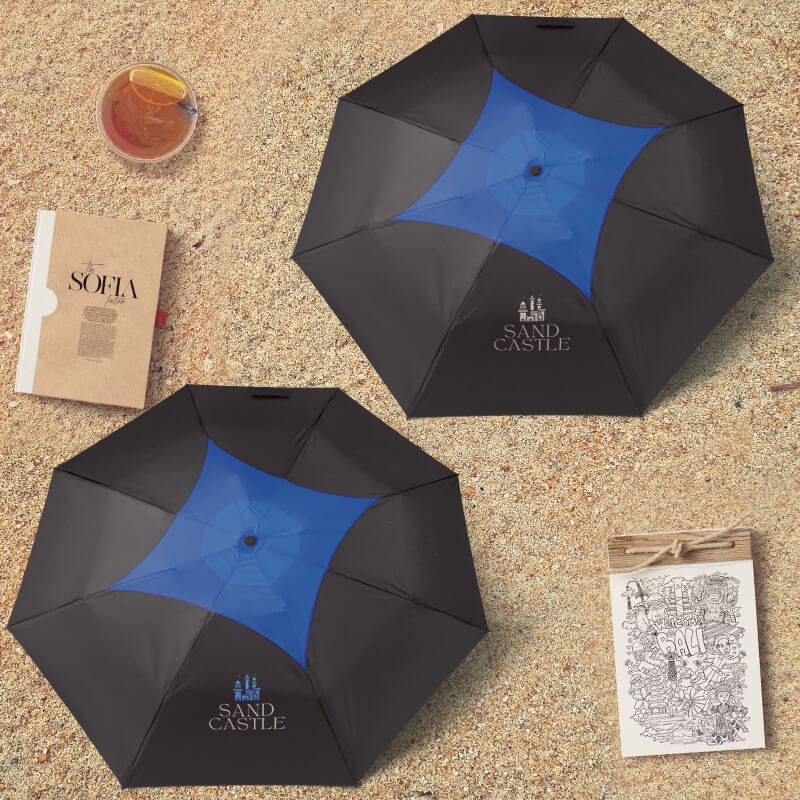 44" Arc Telescopic Diamond Top Vented Umbrella