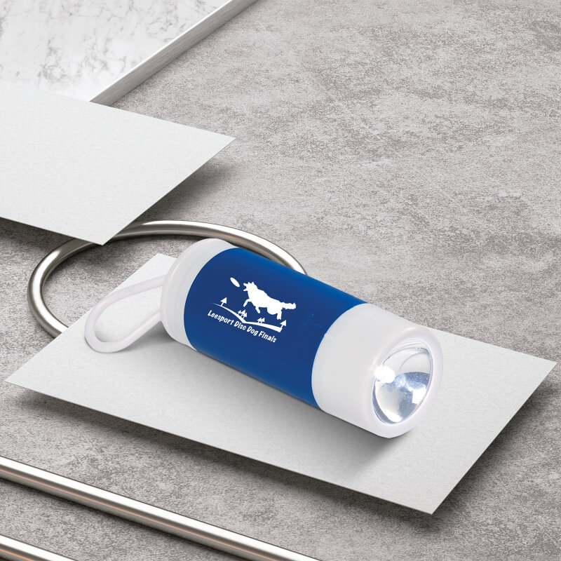 Dog Bag Dispenser With Flashlight