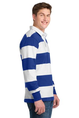 Sport-Tek Classic Long Sleeve Rugby Polo. ST301