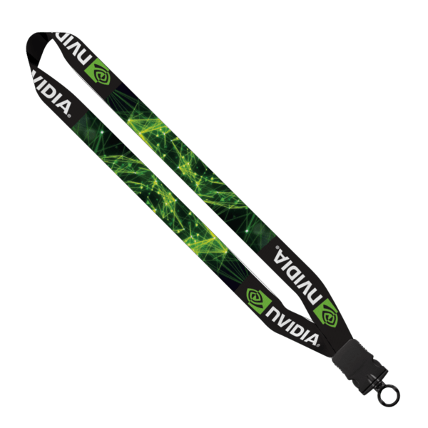 1" Dye-Sublimated Waffle Weave Lanyard