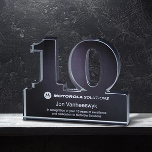 Freestanding 10 Year Anniversary Award