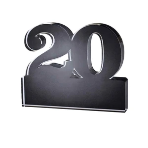 Freestanding 20 Year Anniversary Award view 1