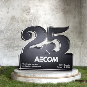 Freestanding 25 Year Anniversary Award