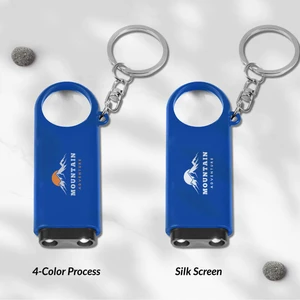 Magnifier And LED Light Key Chain
