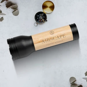 Bamboo Rechargeable LED Flashlight