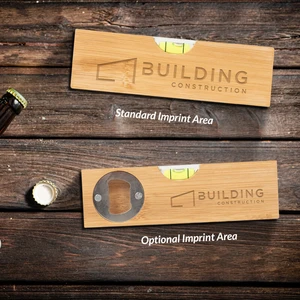 Bamboo Level With Bottle Opener