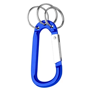 8mm Carabiner With Triple Split Ring view 2