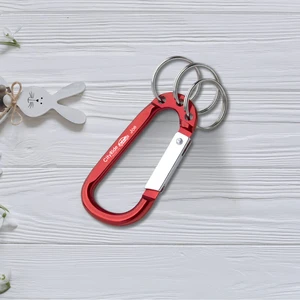 8mm Carabiner With Triple Split Ring