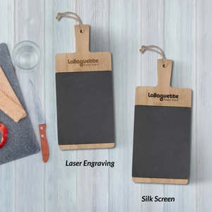Bamboo & Slate Charcuterie Cutting Board