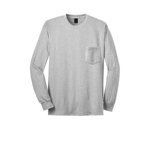 Gildan - Ultra Cotton 100% US Cotton Long Sleeve T-Shirt with Pocket. 2410 view 17