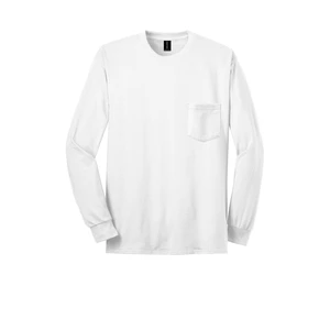 Gildan - Ultra Cotton 100% US Cotton Long Sleeve T-Shirt with Pocket. 2410 view 21
