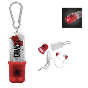 Earbuds With Flashlight Case view 1