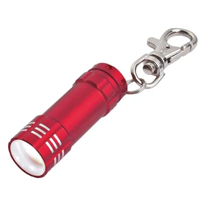 Mini Aluminum LED Flashlight With Key Clip view 3